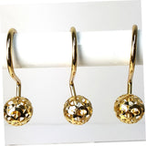 12 Count Gold Shower Curtain Rings Hooks Easy Roller Ball Shower Curtain Rings Hooks Easy no need to be remove shower rod
