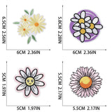 16Pcs Assorted Sunflower Daisy Flower Patch, Sew/Iron on Embroidered Appliques DIY Craft Patches for Clothes Backpacks Hats Jeans