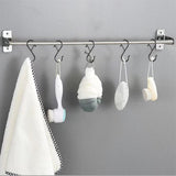 6 Pack S Hooks for Hanging, 3.7 inch Heavy Duty Metal S Hooks with Safety Buckle S Shaped Hooks Pot Rack Closet Hooks