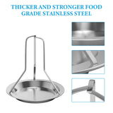 Thanksgiving Christmas Turkey Roaster Grill Beer Can stand rack, Stainless Steel Vertical Chicken Roaster for Camp Chef Turkey