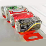 Red Silicone Wine Stacker, Foldable Red Silicone Wine Stacker, Foldable Fridge Wine Holder Beer Can Racker Bottle Holder