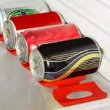 Red Silicone Wine Stacker, Foldable Red Silicone Wine Stacker, Foldable Fridge Wine Holder Beer Can Racker Bottle Holder