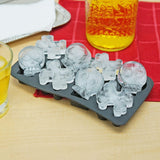 Fairly Odd Novelties Bone Chiller Skull and Crossbones Ice Cube Tray,Black,8 Cube，Skull and Crossbones Ice Cube Tray