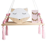 Wooden Bead Shelf Shelves for Bedroom Wall Decor Decorative Pot Holder Entryway Floating Corner Book Shelves