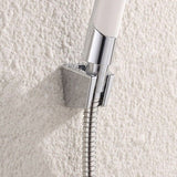 Hand Shower Bracket with Two Slot, Bathroom Shower Head Hose Hanger Sprayer Handle Holder Wall Mount Chrome