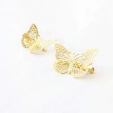 2pcs Vintage Hairpins For Women,Hollow Butterfly Metal Side Hair Clip Barrette Headwear Hair Accessories.