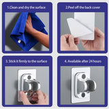 Shower Holder Adjustable Shower Wand Holder, for Shower Kids Shower Bathroom Shower Self Adhesive Shower Head Holder