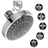 4-inch concealed top spray five level water-saving small shower head, bathhouse hotel shower head，Polished Chrome