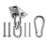 Hammock Hanging Kit, Capacity Heavy Duty 360° Rotate Swing Hooks for Swing, Chair, Yoga, Outdoor Patio Porch Swing Hardware
