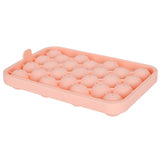 Ice Tray Cubes, Ice Tray Lid, DIY Ice Making Molds for Freezer Whiskey Cocktail Clear Ice Easy Release Reusable (Orange)