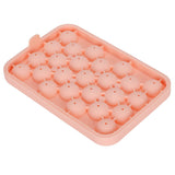 Ice Tray Cubes, Ice Tray Lid, DIY Ice Making Molds for Freezer Whiskey Cocktail Clear Ice Easy Release Reusable (Orange)