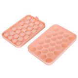 Ice Tray Cubes, Ice Tray Lid, DIY Ice Making Molds for Freezer Whiskey Cocktail Clear Ice Easy Release Reusable (Orange)
