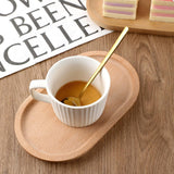 7.8”×4.6” Small Oval Wood Plate Wooden Serving Trays Natural Wood Serving Platters Bathroom Counter Tray Oval Charcuterie