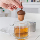 1Pcs Creative Tea Infuser Pine Cone Shaped Tea Strainer Food Grade Silicone Tea Filter with Long Handle for Home Kitchen Use