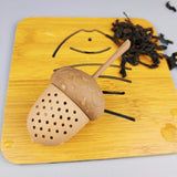 1Pcs Creative Tea Infuser Pine Cone Shaped Tea Strainer Food Grade Silicone Tea Filter with Long Handle for Home Kitchen Use