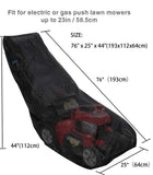 Waterproof Push Mower Covers,Dust UV Protection Universal Oxford Lawn Mower Cover with Drawstring & Storage Bag(76" x 25" x 44")