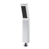 Handheld Shower Head Water Saving 304 Stainless Steel Rainfall Shower Head Single Function Rectangle Bend Hand Shower Head