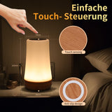 Touch Bedside  USB Rechargeable Desk Lamp, Remote Control Dimmable Light with RGB Color Changing,Portable Lamp for Baby