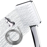 Shower Head and Hose Multifunctional Handheld Shower Head High Pressure Rain Shower Head with Hose Rotatable Bracket 6 Spray Set