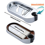 Shower Rail Clip-on Bathroom Soap Holder Soap Dish, Corrosion resistant, ideal for the bathroom or toilet(Fit for 24mm Tube)