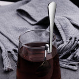 Hanging Coffee Spoons, Bending Handle Jam Spoons Stainless Steel Honey Spoons Dessert Spoons for Tea Coffee Dessert