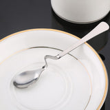 Hanging Coffee Spoons, Bending Handle Jam Spoons Stainless Steel Honey Spoons Dessert Spoons for Tea Coffee Dessert