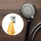 Shower Head Holder Strong Adhesive Shower Head Wall Mounting Bracket Adjustable Shower Wand Holder Hanger Hooks No Drill Need