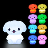Bedside Lamp for Kids, Baby Nursery Lamp for Breastfeeding Safe, Break Resistant,  Adjustable  Control + Touch Control - Dog