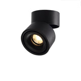Circular LED Foldable Tube Light Sofa Adjustable Angle TV Background Wall Ceiling Rail Spotlight(Size:3000k,Color:Black)