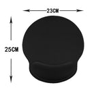 Mouse Pad Wrist Support, Ergonomic Mouse Pad with Wrist Rest, Pain Relief Mousepad with Non-Slip Rubber Base, Comfortable  (Black)