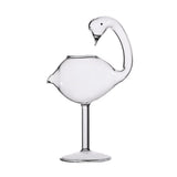 Cocktail Glass - Swan Glass 6oz Creative Drinking Glasses Wedding Gift for Juice, Martini, tequila, margarita