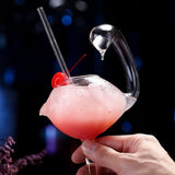 Cocktail Glass - Swan Glass 6oz Creative Drinking Glasses Wedding Gift for Juice, Martini, tequila, margarita