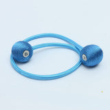 Strong Magnetic Curtain Tiebacks Decorative Curtain Holdbacks Holders Woven Curtain Ties Buckles Ropes for Drapes Window (4pcs)
