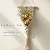 4 Pack Air Plants Holders Air Fern Macrame Plant Hanger Indoor Hanging Planter Basket for Tillandsias Display Air Plant Stand