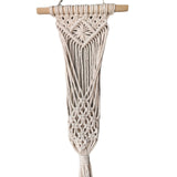Hand-Woven Wall Flowerpot Hanging Basket net Bag Wall-Mounted Garden Home Rope Holder Woven Beige Stand Flower for Net Hanger