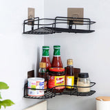Wall Mount Organizer,2 Set Drying Rack Draining Fast Rust-Proof Metal Soap Shampoos Corner Shower Caddy for Kitchen, Bathroom