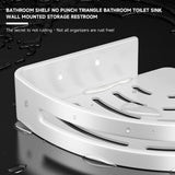 Shower Corner Shelf 2 Pack Shower Organizer Corner No Drilling Required, Aluminum Basket Shampoo Kitchen (Triangle Basket)