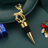 Wine Stoppers,Reusable Deer Wine Bottle Stoppers,Alloy Steel Champagne Stoppers, Perfect Wine Gift, Wide Used in Kitchen Decor
