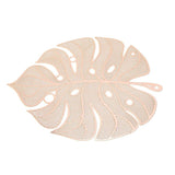 Leaves Shaped Placemats Decorative Table Mat Centerpieces Large Hollow Out Leaf Placemats for Dinner Table Heat （2pcs）