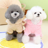 Easter Dog Bunny Costume Outfit Rabbit Ears Hoodie Puppy Clothes with Carrot Pocket for Pet Small Medium Dogs Cats Chihuahua（2pcs）