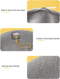 Toilet seat cushion four seasons thickened toilet cover knitted toilet seat cushion washable household toilet ring Winter （2pcs）