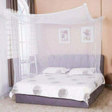 4 Corners Mosquito Net Princess Lace Poster Bedding Canopy Netting Full Sizes Netting White Bedding Home Decor Screen for Camping