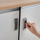 1 Sets Bathroom Door Kitchen Cabinet Door Handles Gate Handle Cupboard Flush Pocket Door Handles Cabinet Handles Window Auxiliary