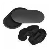 Exercise Core Sliders, Oval Glider Discs with Feet Covers, Dual Sided Usage in Home Gym for Full Body Workout