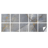 10 Pcs Marble 4 x 4 Inch Waterproof Peel and Stick Floor Tile Vinyl Floor Tiles Self Adhesive Stick Flooring Tiles for Kitchen