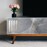 10 Pcs Marble 4 x 4 Inch Waterproof Peel and Stick Floor Tile Vinyl Floor Tiles Self Adhesive Stick Flooring Tiles for Kitchen