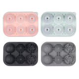 4Pack Ice Molds ，Silicone Ice Mold Set - Rose, Diamond, and Sphere Shape，Easy Release Ice Ball for Cocktails & DIY Drinks