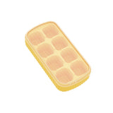 Silicone Ice Cube Tray, with Lid,8 Grid Soft Bottom Ice Cube Tray, Square Fruit Ice Cube Maker, Easy Operation (4pcs)