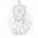 Nice Dream Grey Dream Catchers, Room Nursery Decor for Girls Boys, Handmade Feather Wall Decor Home Ornaments Craft （4pcs）