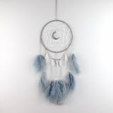 Nice Dream Grey Dream Catchers, Room Nursery Decor for Girls Boys, Handmade Feather Wall Decor Home Ornaments Craft （4pcs）